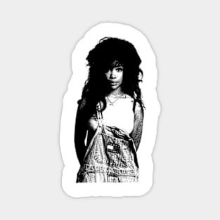 Sza 90s Vintage // pencil sketch Magnet