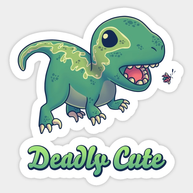 Deadly Cute Raptor // Kawaii Dinosaur, Paleontology, Animals