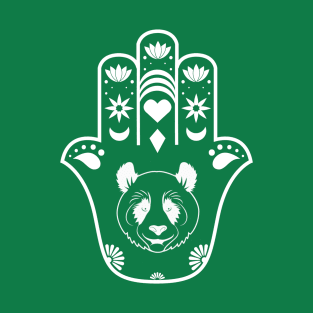 Panda Bear Hamsa Hand T-Shirt