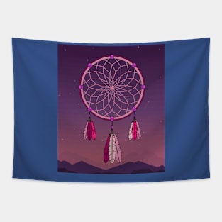 Spiritual Colorful Dream Catcher Feather Tapestry