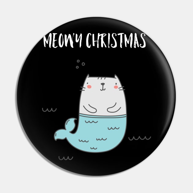 Meowy Christmas Pin by Cleopsys