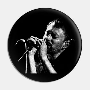 Thom Yorke Retro Design Pin