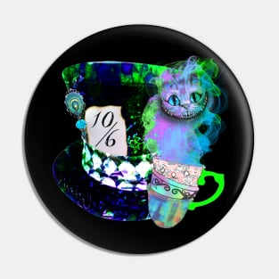 Mad Cheshire Tea Cup Pin