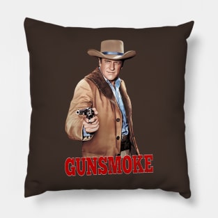 Gunsmoke - Matt Dillon - Gun - 50s Tv Show Pillow