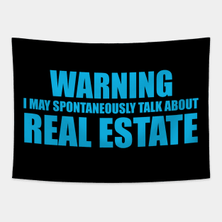 Realtor REAL ESTATE Fathers Day Gift Funny Retro Vintage Tapestry