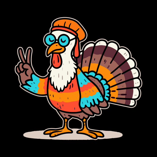 Peace Sign Turkey Hand | Thanksgiving | Thankful | Holiday | Cute | Turkey by octoplatypusclothing@gmail.com