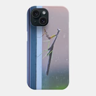 Mantis on a Window - Remix Phone Case