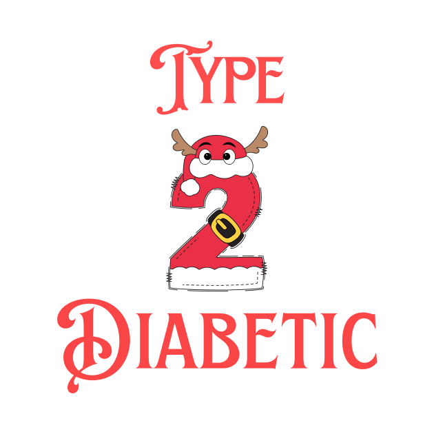 Diabetes Christmas Reindeer l Type 2 Diabetic by Diabeticsy