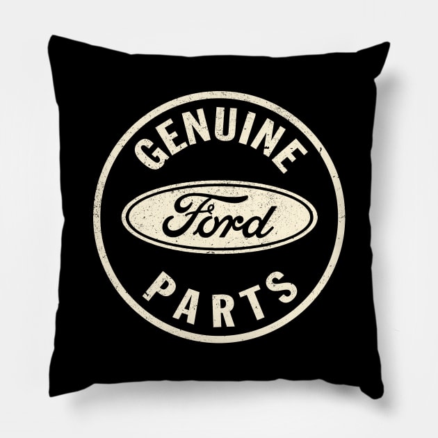 Vintage Ford Parts 3 by Buck Tee Originals Pillow by Buck Tee