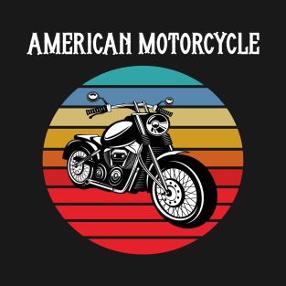 Motorcycle Vintage Sunset T-Shirt