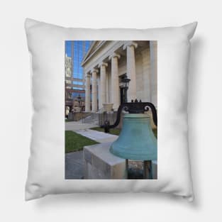 Liberty Bell at Dayton Ohio Courthouse Pillow