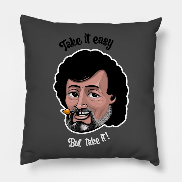 Terence McKenna Pillow by PsilocyBram