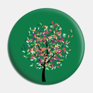 Tree with colorful leaves Pin