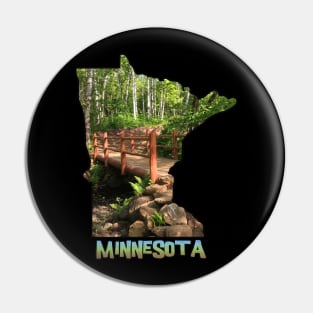 Minnesota State Outline (Duluth Traverse Bike Trail Bridge) Pin