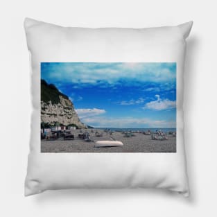 Beer Beach Jurassic Coast Devon England Pillow