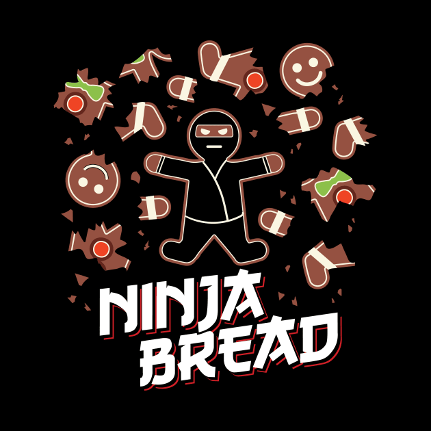 Ninja Bread Man Gingerbread Funny Christmas by HolidayoftheWeek