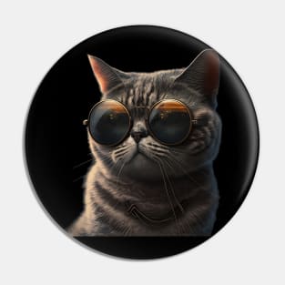 Cat Wearing Sunglasses Pin