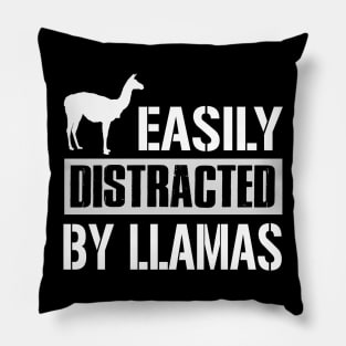 Easily Distracted By Horses Pillow