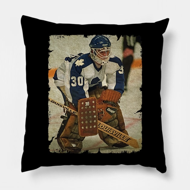 Allan Bester - Toronto Maple Leafs, 1990 Pillow by Momogi Project