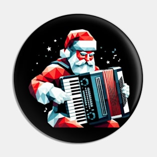 Christmas Santa Musician Pin