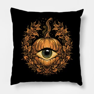 Halloween Pumpkin, Spooky Pumpkin Face Pillow