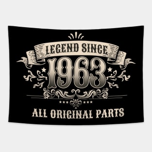 60 Years Old Legend Since 1963 60th Birthday Tapestry