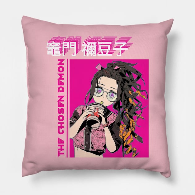 Nezuko T-shirt Pillow by FPhouse