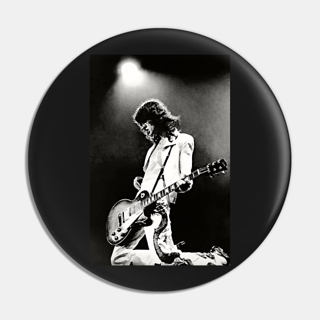 Zoso Guitarist Hard Rock Heavy Metal Guitarist Rock Icons Pin by ZiggyPrint