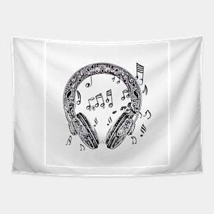 Music Headphones Tapestry