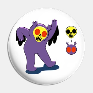 Mothman Skullboi Pin