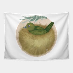 Nesting Painted Bunting Dot Tapestry