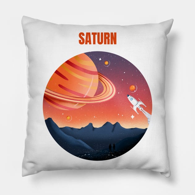 Sci-Fi Spaceship Design Pillow by New East 