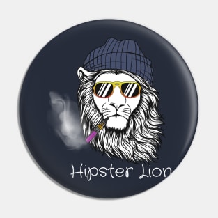 Hipster Lion Pin