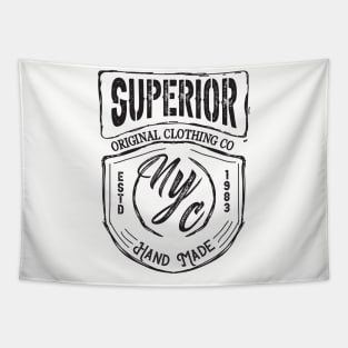 Superior nyc varsity typography Tapestry