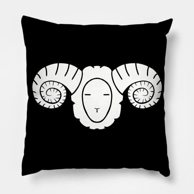 Aries Symbol Pillow by ZRM 