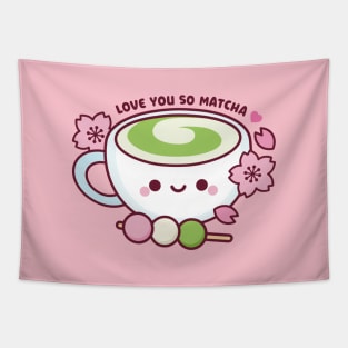 Matcha Tea Kawaii Tapestry