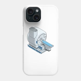 MRI technologist isometric illustration Phone Case