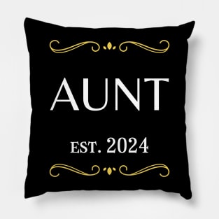 Aunt to be 2024 Pillow