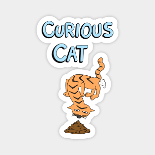 Curious Cat Magnet