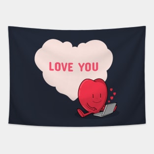 Love You Valentines Day Gift Tapestry