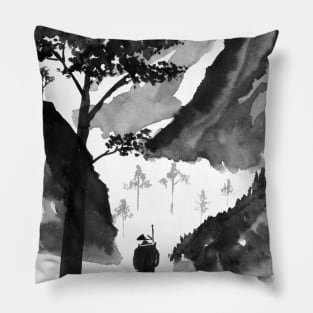 journey to the mountain Pillow