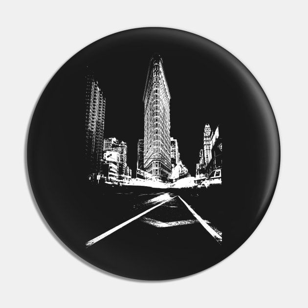 Flatiron Building NY Pin by NYCTshirts