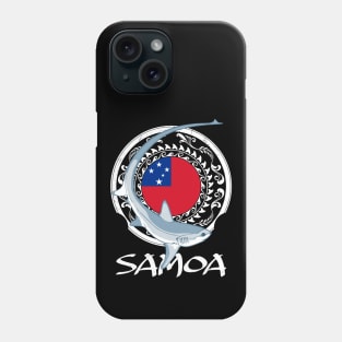 Thresher shark on Samoan flag Phone Case