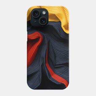 Bold Yellow and Black Wave Artwork Phone Case