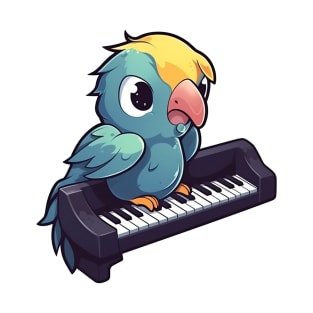 Parrot Playing Piano T-Shirt