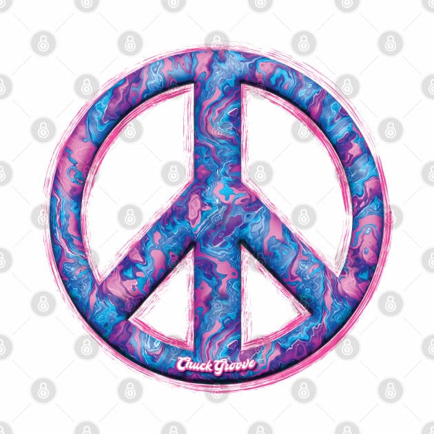 Peace Baby! Groovy Pink by Chuck Groove