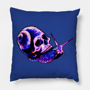 Skull Snail Neon Pillow