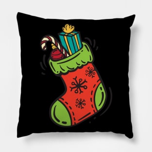 Stuffed Christmas Sock Pillow