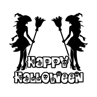 Pretty Halloween Witches - Happy Halloween - 1510201408 T-Shirt