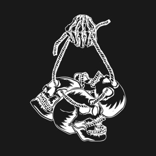 Skulls hanging on a rope for Halloween T-Shirt
